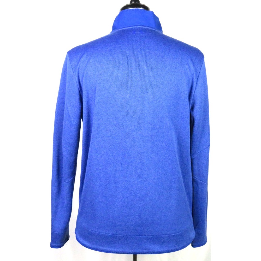Under Armour Cold Gear GOLF Blue Knit Collared Snap Athletic Jacket Men's Large - Picture 5 of 7
